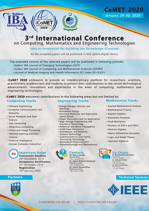 iCoMET 2020 Flyer